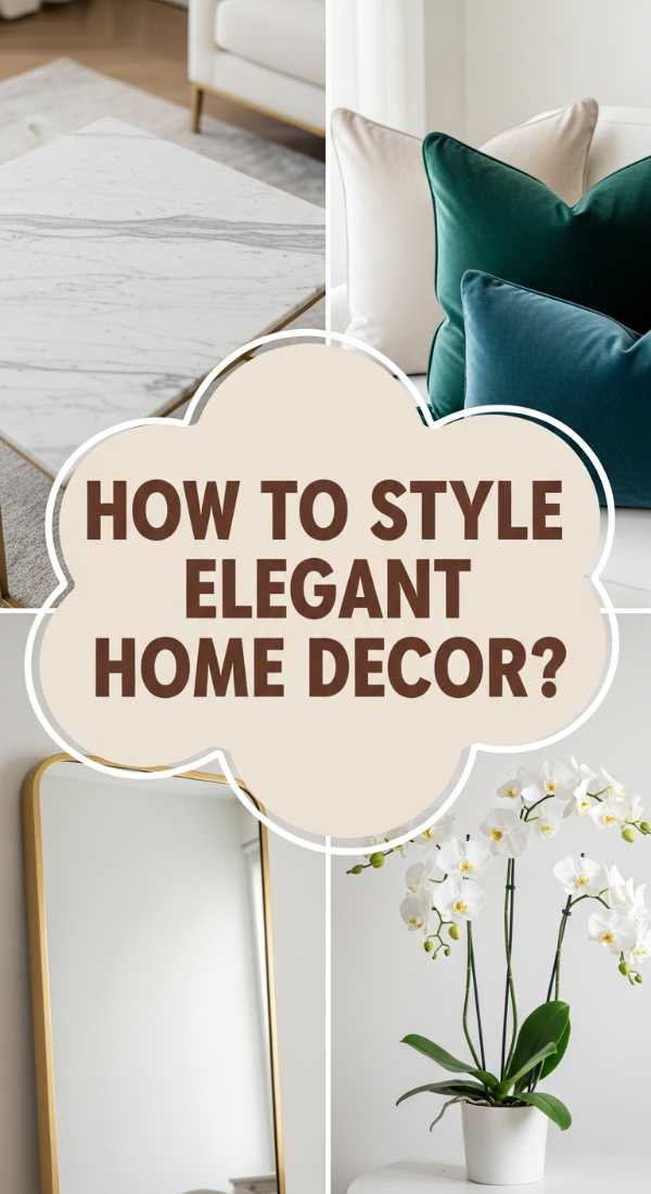 How To Style Elegant Home Decor For A Sophisticated Vibe 69f0822a7b549