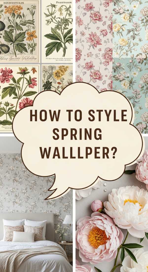How to Style Floral Wallpaper for a Fresh Spring Aesthetic