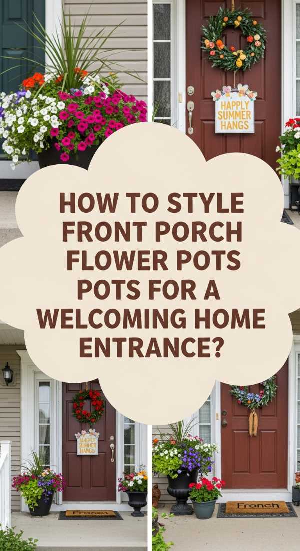How To Style Front Porch Flower Pots For A Welcoming Home Entrance 69f08046c45d1