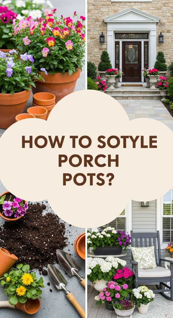 How To Style Front Porch Flower Pots For An Inviting Home Entrance 69f2350b1bee4