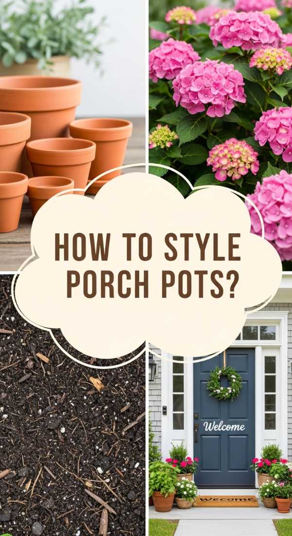 How to Style Front Porch Flower Pots for Gorgeous Curb Appeal