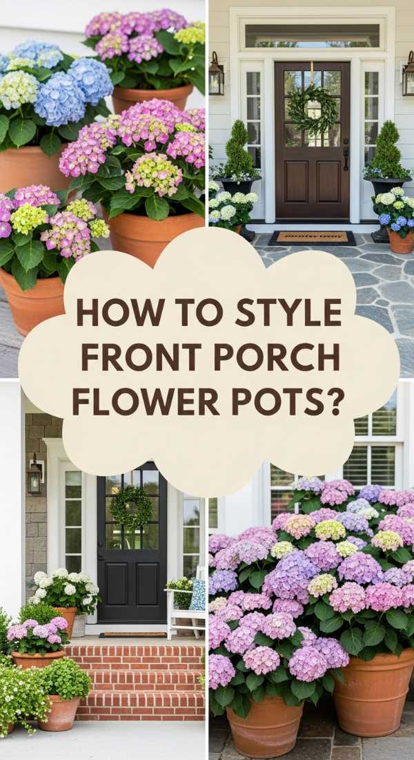 How To Style Front Porch Flower Pots For Instant Curb Appeal 69dde8ca469bf
