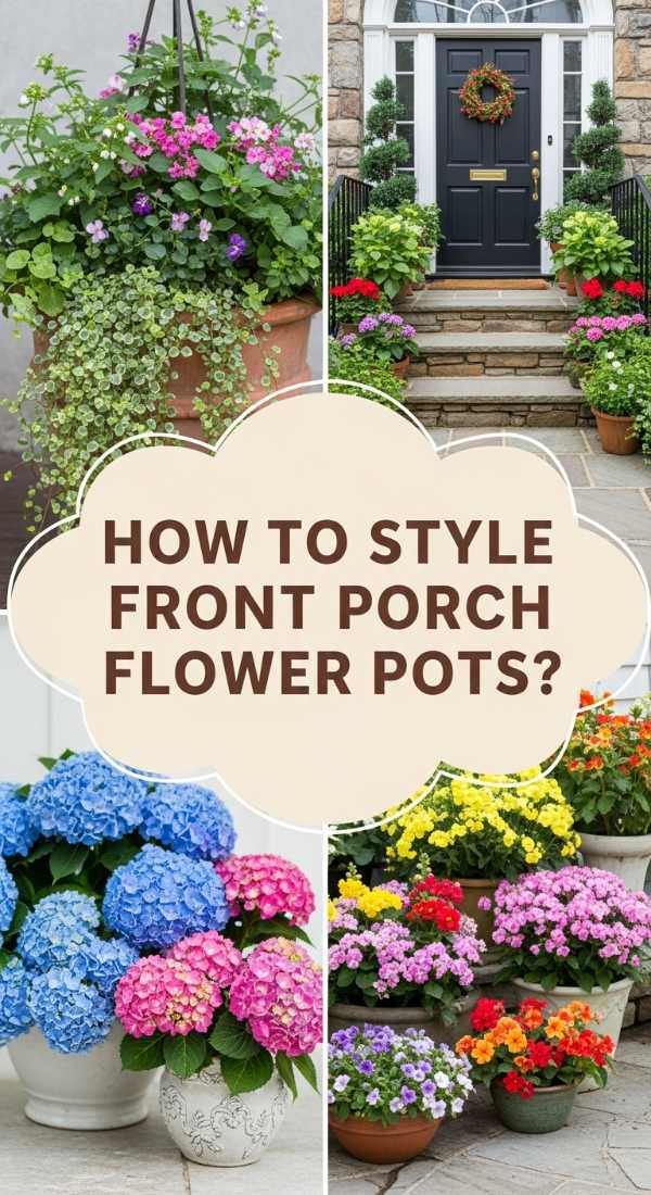How To Style Front Porch Flower Pots For Instant Curb Appeal 69ef13ada4dae