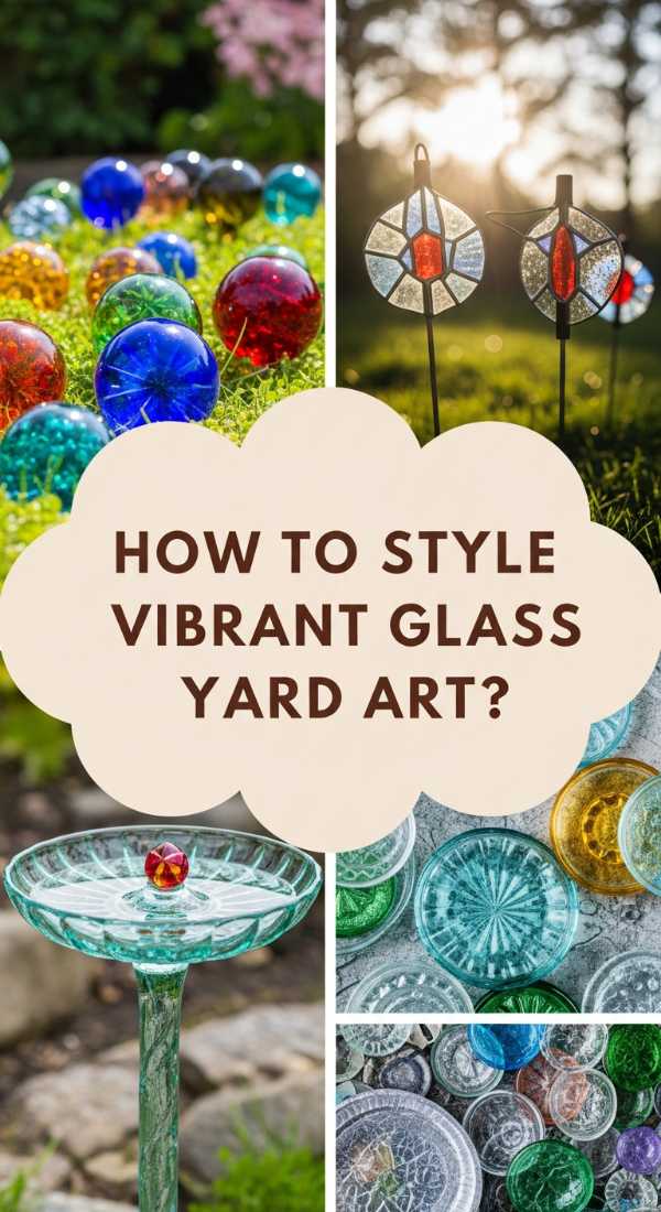 How To Style Magical Glass Art For A Dreamy Garden Glow 69edfdd1c0b28