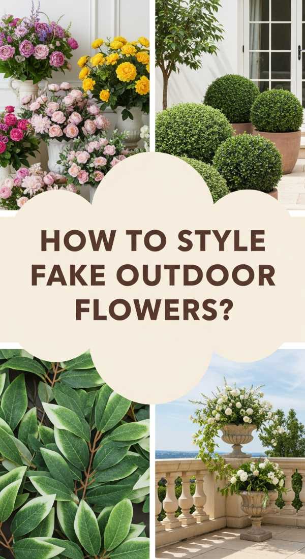 How To Style Outdoor Fake Flower Pot Ideas For Low Maintenance Beauty 69ecad0662422