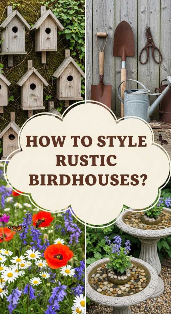 How To Style Rustic Birdhouses For A Charming Cottage Garden 69f238a819a69