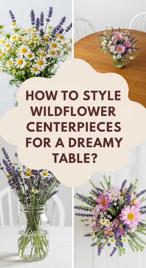 How To Style Wildflower Centerpieces For A Dreamy Round Table Setting 69e9fb17af103
