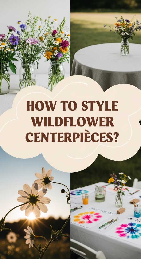 How To Style Wildflower Centerpieces For A Whimsical Garden Party 69dde9123f7c1