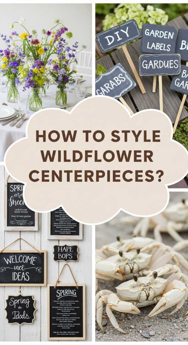 How To Style Wildflower Centerpieces For A Whimsical Round Table 69f08226be897