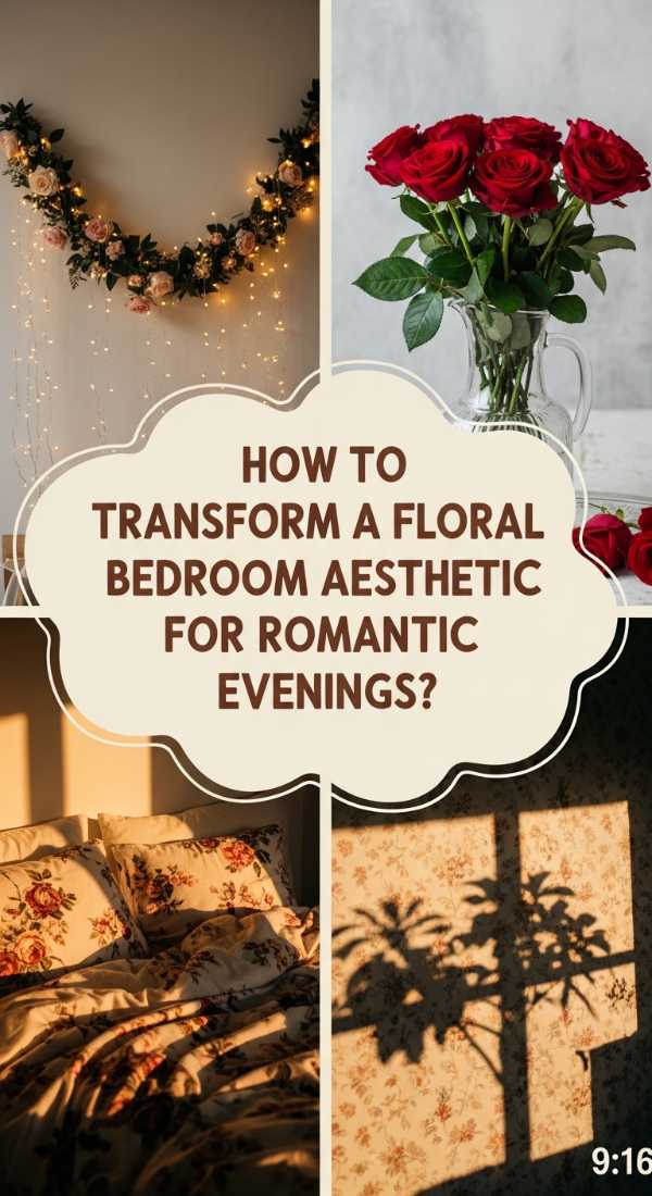 How To Transform A Floral Bedroom Aesthetic For Romantic Evenings 69f2f4f4af583