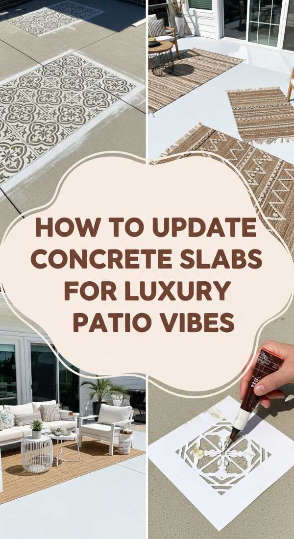 How To Update A Concrete Slab Patio For An Expensive Look 69f2f50142601