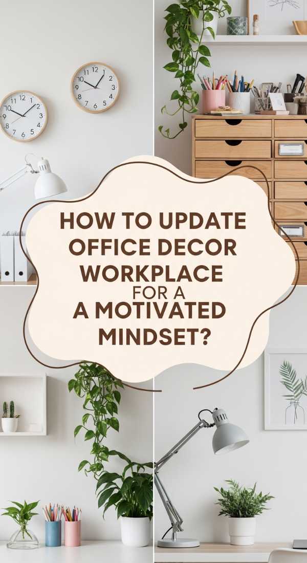 How To Update Office Decor Workplace For A Motivated Mindset 69df1b527caee