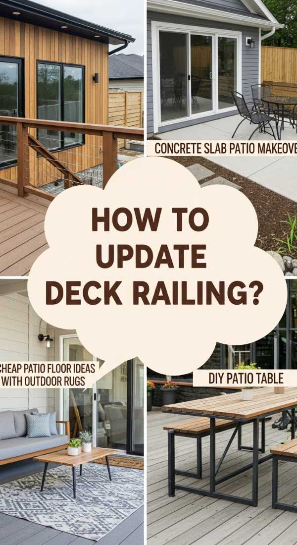 How To Update Wood Deck Railing For A Fresh Outdoor Aesthetic 69f2389b42245