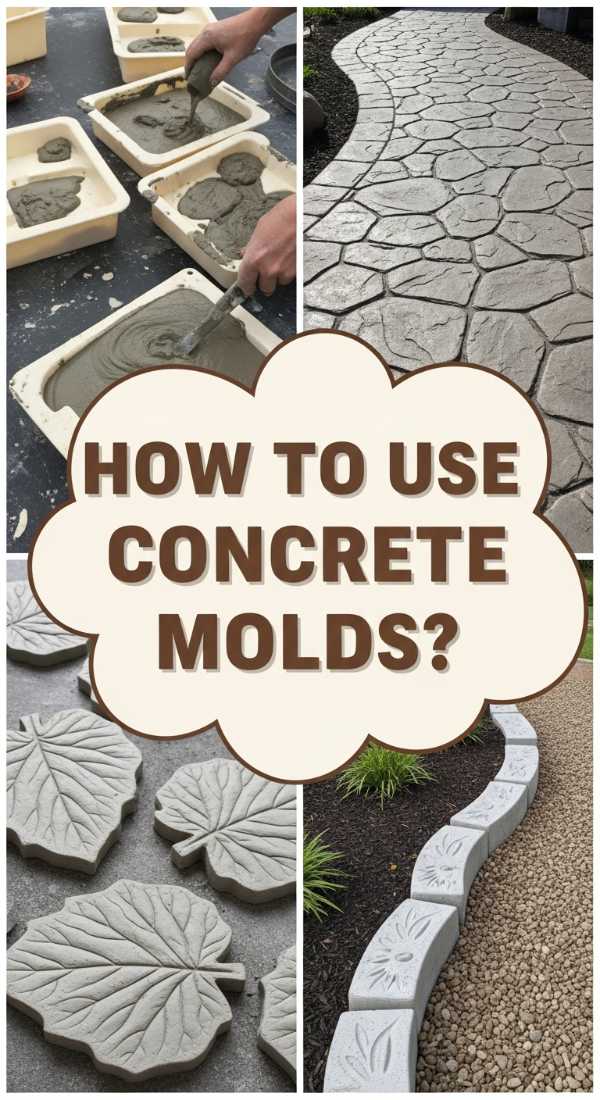 How To Use Concrete Molds For Custom Path And Garden Accents 69dde90714605