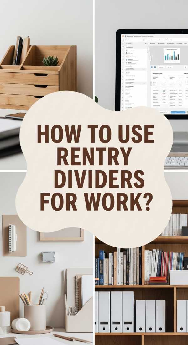 How to Use Rentry Dividers to Create a Professional Workspace Vibe