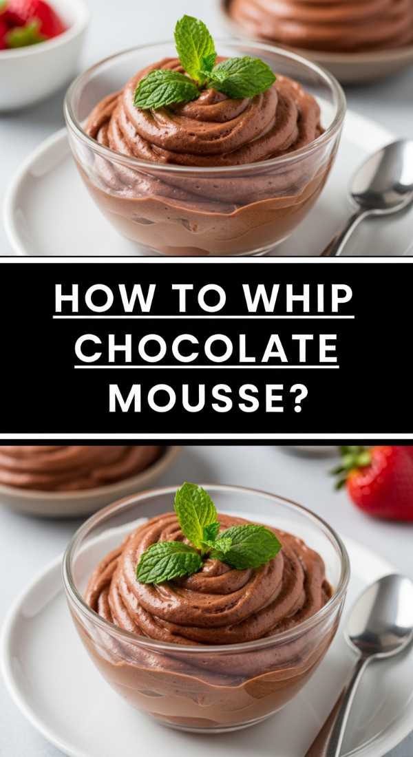How to whip chocolate mousse?