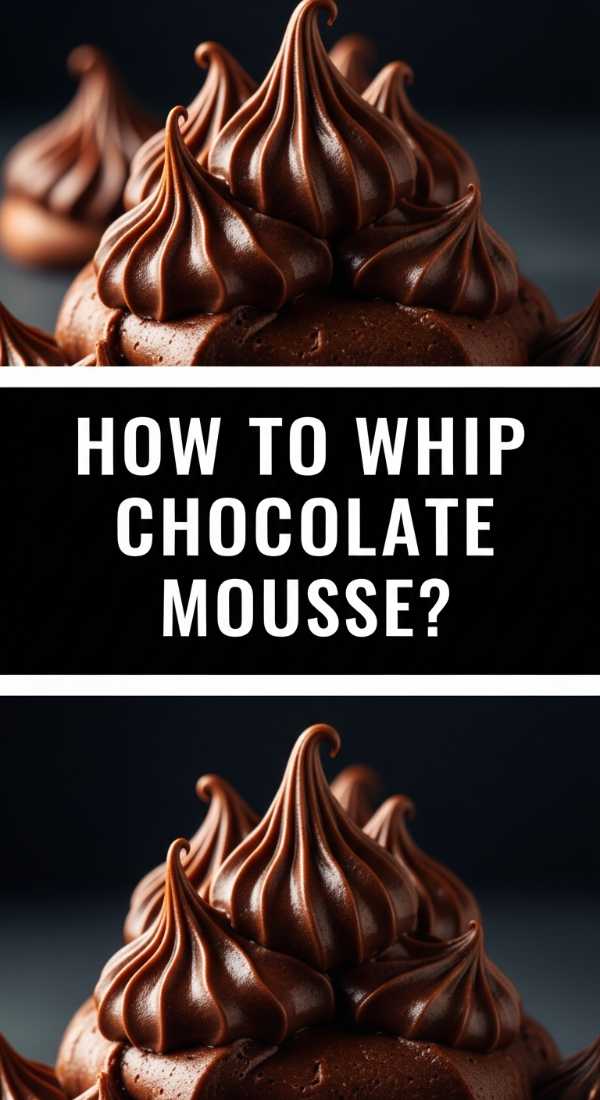 How to whip chocolate mousse?