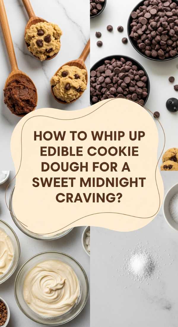 How to Whip Up Edible Cookie Dough for a Sweet Midnight Craving