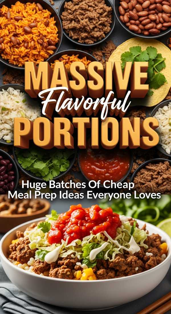 Huge Batches Of Cheap Meal Prep Ideas Everyone Loves 69f062cb201b5