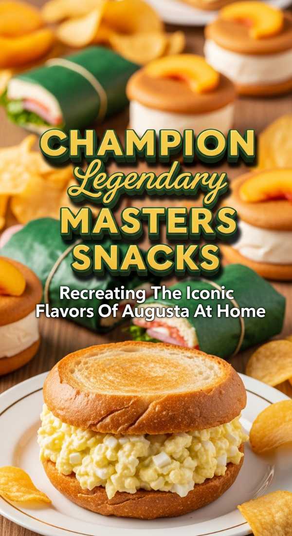 Iconic Masters Party Food Menu