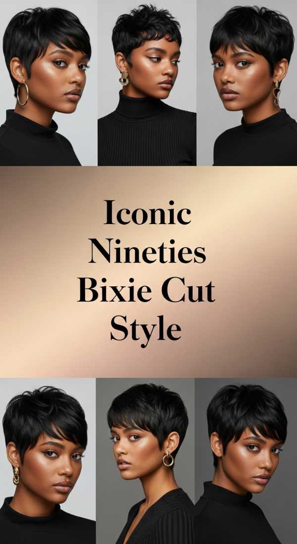 Iconic Nineties Bixie Cut Style