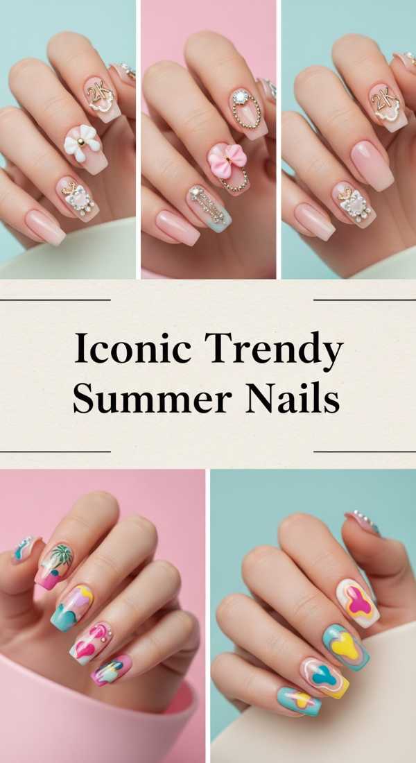 Iconic Trendy Summer Nails 69f0cc4869fa8