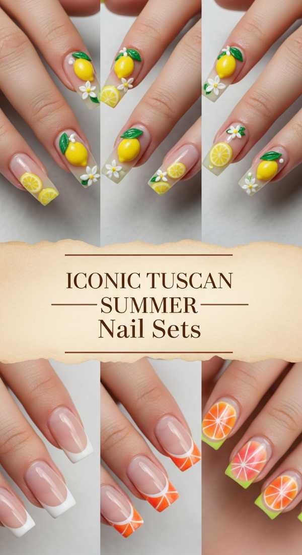 Iconic Tuscan Summer Nail Sets 69ecf8856074b