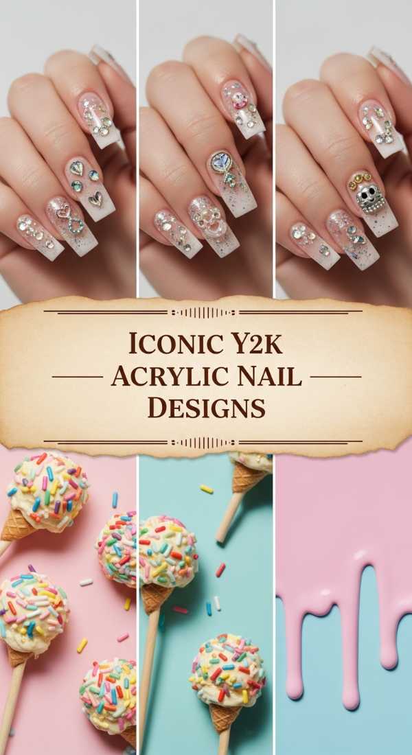 Iconic Y2k Acrylic Nail Designs 69ecf88351dfd