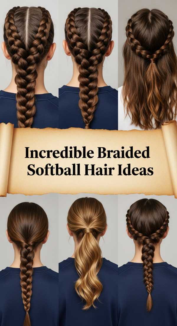 Incredible Braided Softball Hair Ideas
