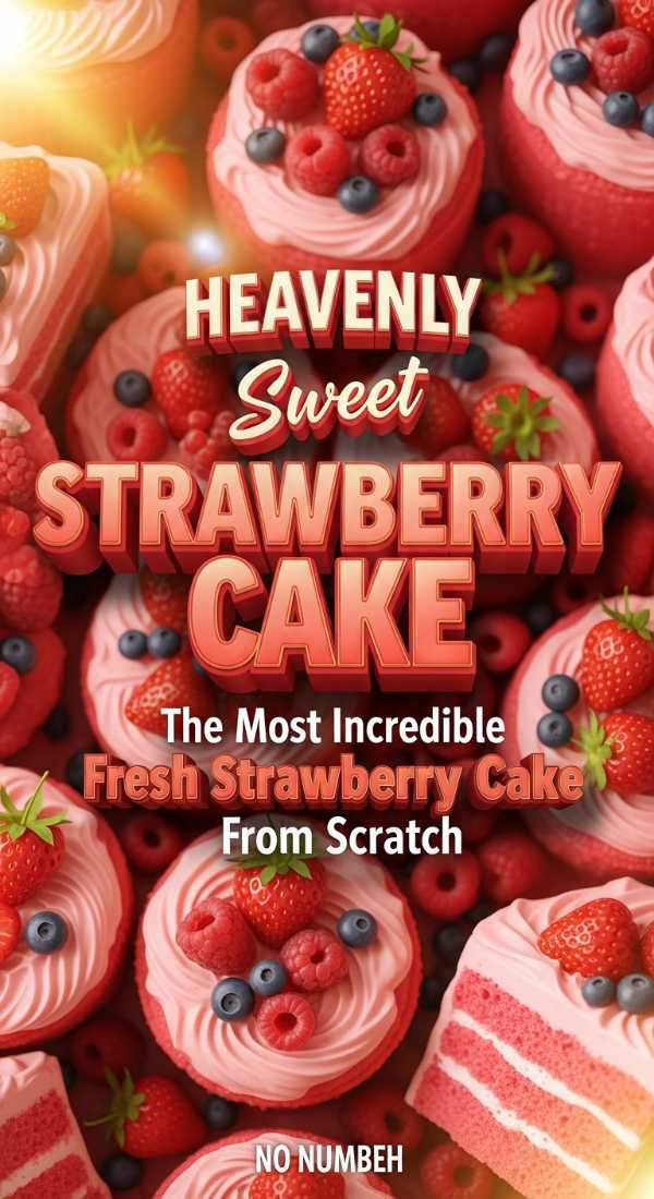 Incredible Fresh Strawberry Cake From Scratch 69dde7c8432de