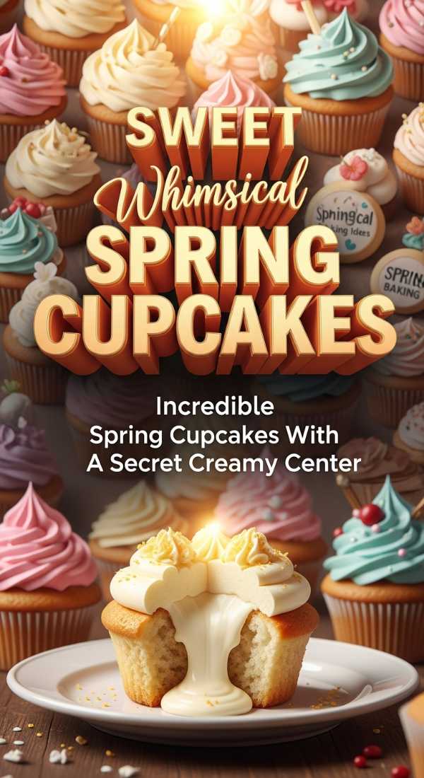 Incredible Spring Cupcakes With Creamy Center 69ef0278aa041