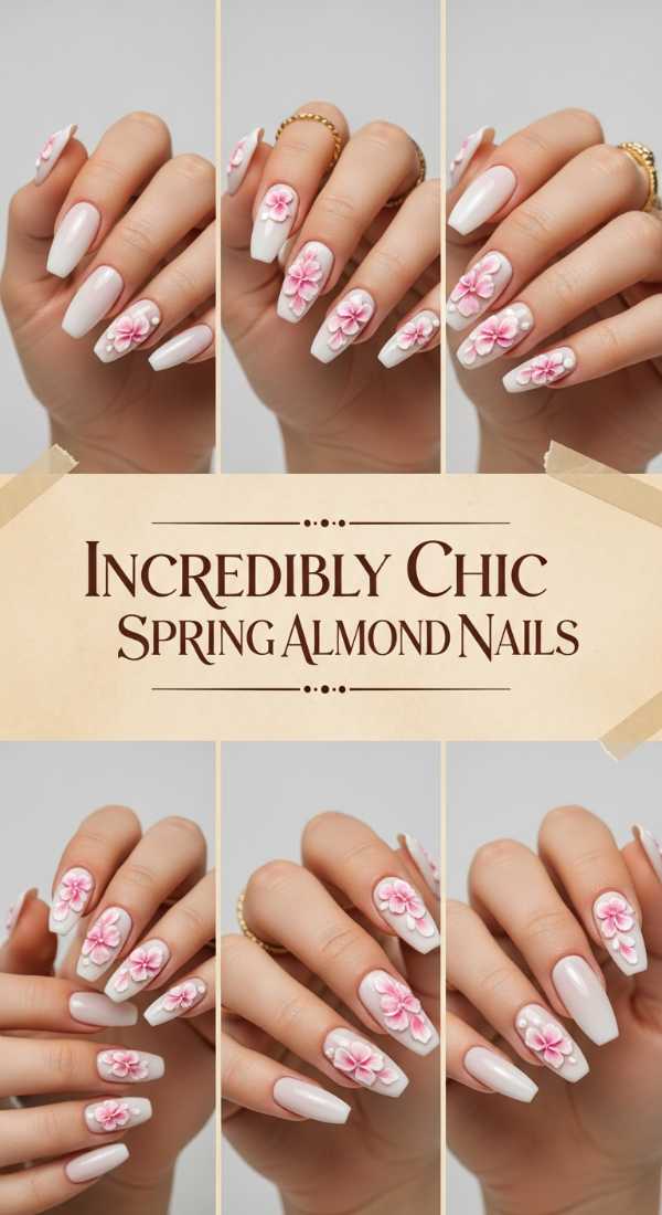 Incredibly Chic Spring Almond Nails