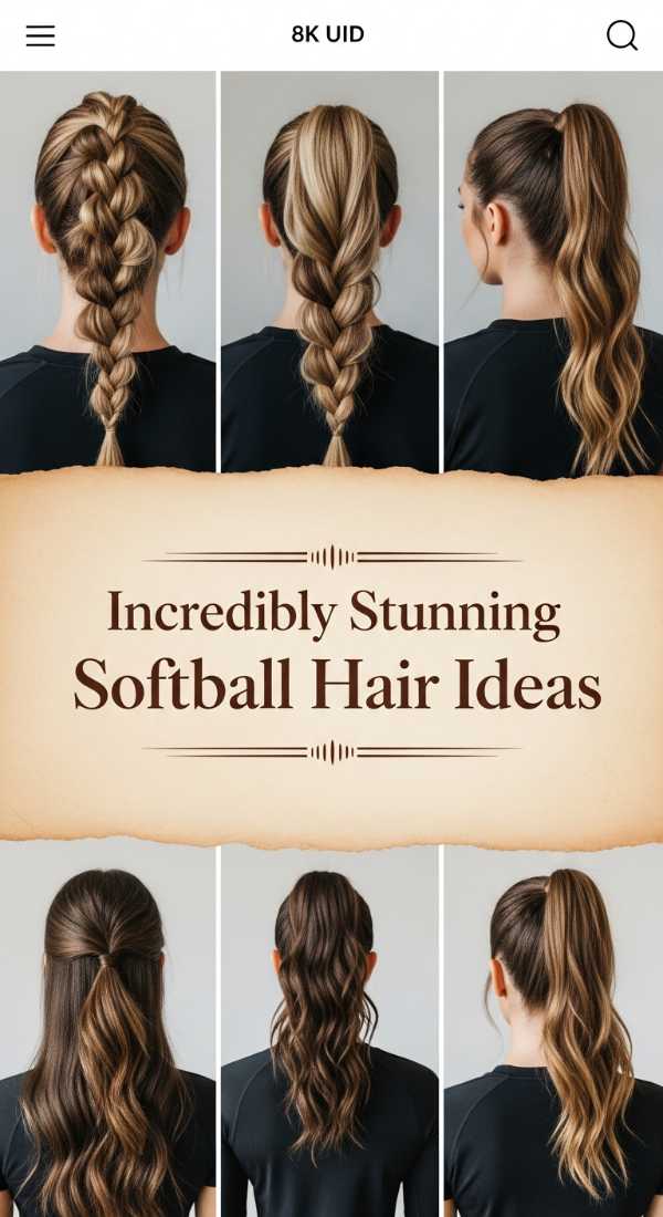 Incredibly Stunning Softball Hair Ideas 69ef492d6357d