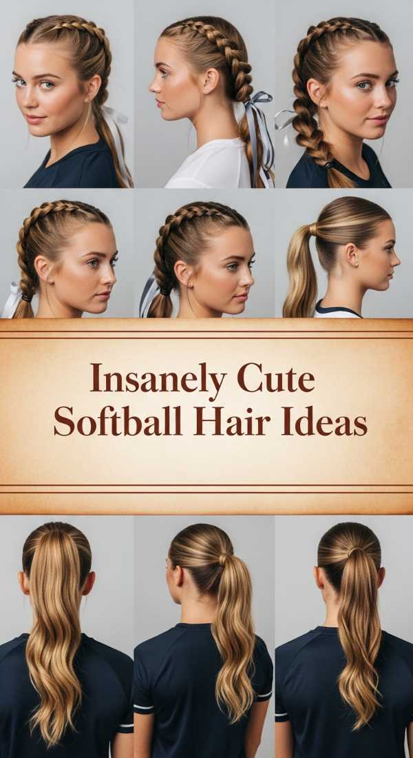 Insanely Cute Softball Hair Ideas 69ef49579f9f7