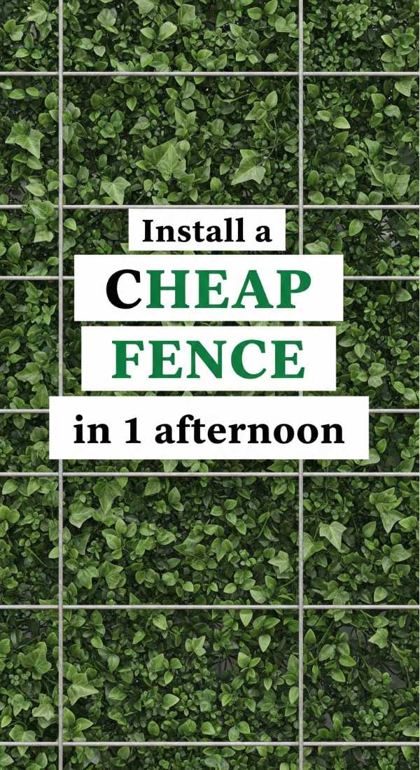 Install A Cheap Fence In 1 Afternoon 69f0ed84caa69