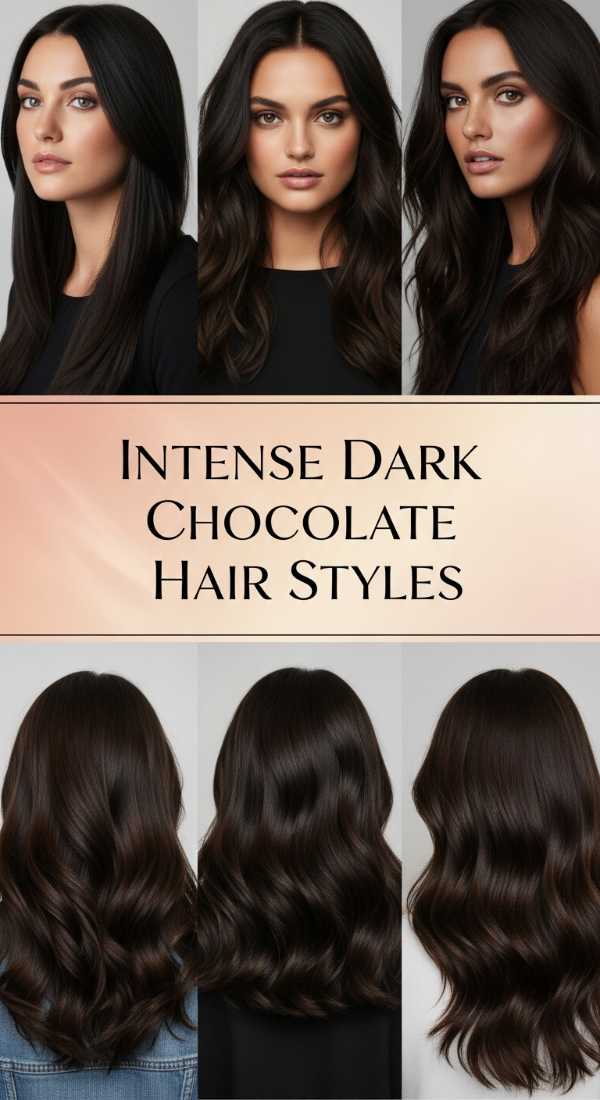 Intense Dark Chocolate Hair Styles 69ecef93376e1