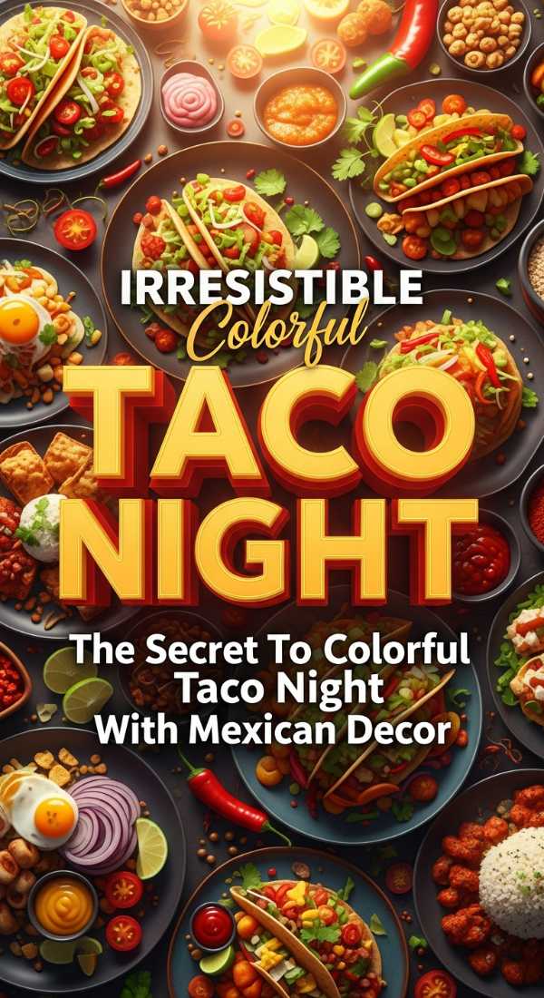 Irresistible Colorful Taco Night