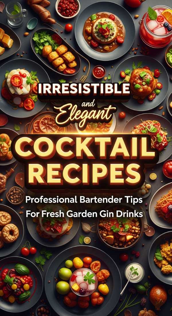 Irresistible Elegant Cocktail Recipes Professional Bartender Tips For Fresh Garden Gin Drinks 69e9bba486a83