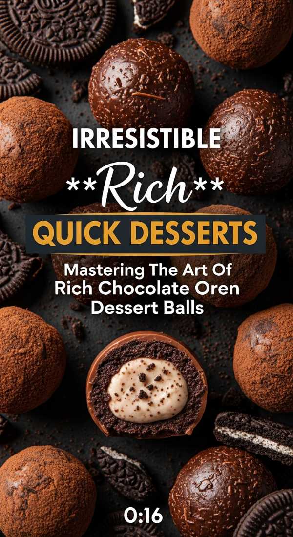 Irresistible Rich Chocolate Oreo Dessert Balls 69e363c6b9855