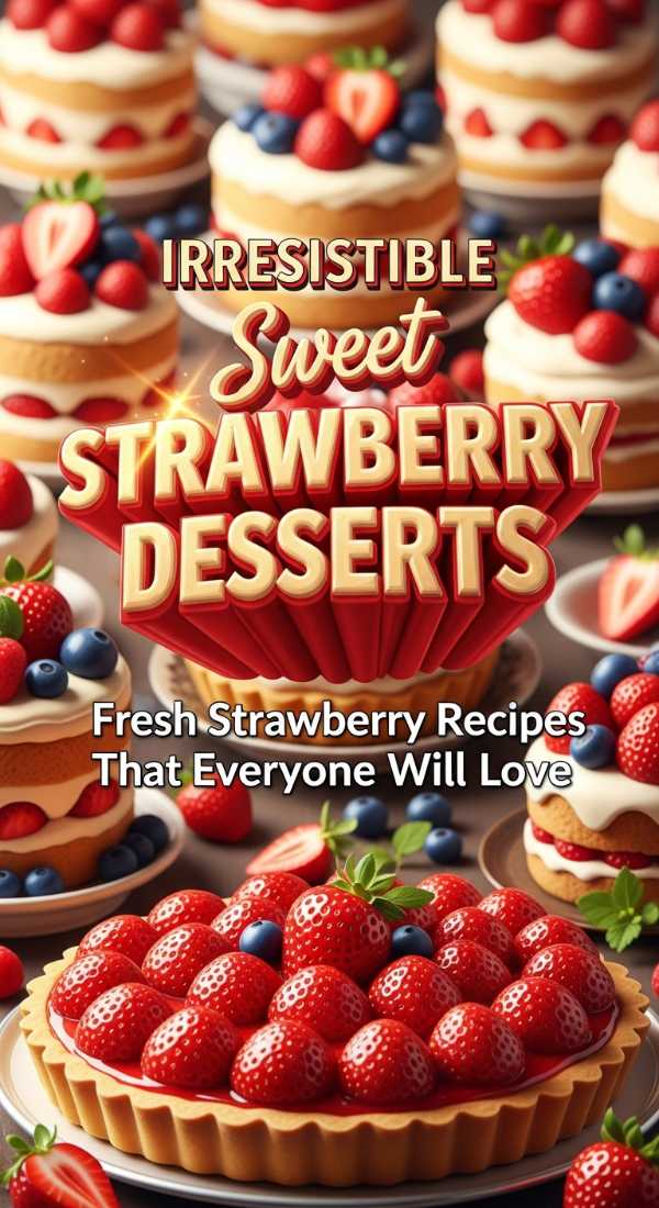 Irresistible Sweet Strawberry Dessert Ideas