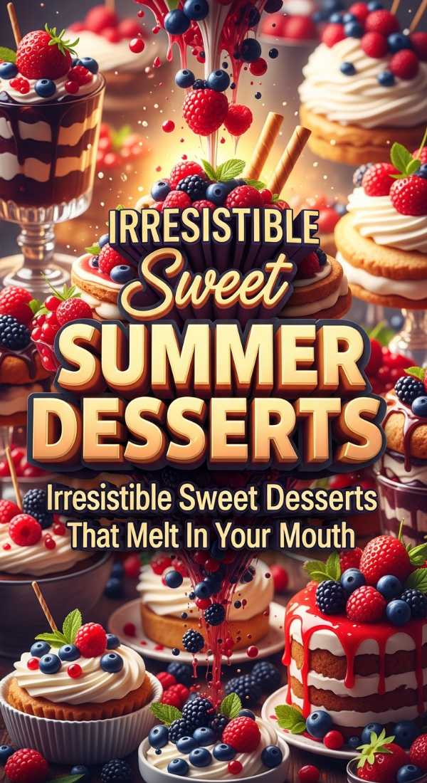Irresistible Sweet Summer Desserts That Melt In Your Mouth 69eca546743bf