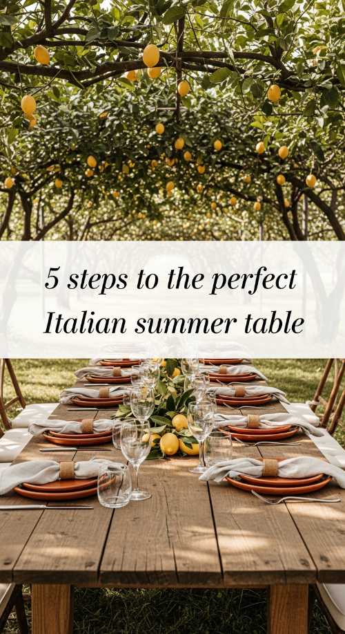 italian summer table decor