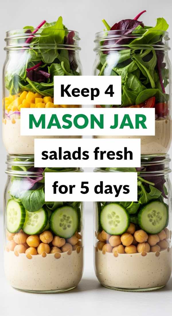 Keep 4 Mason Jar Salads Fresh For 5 Days 69e46e44243b4