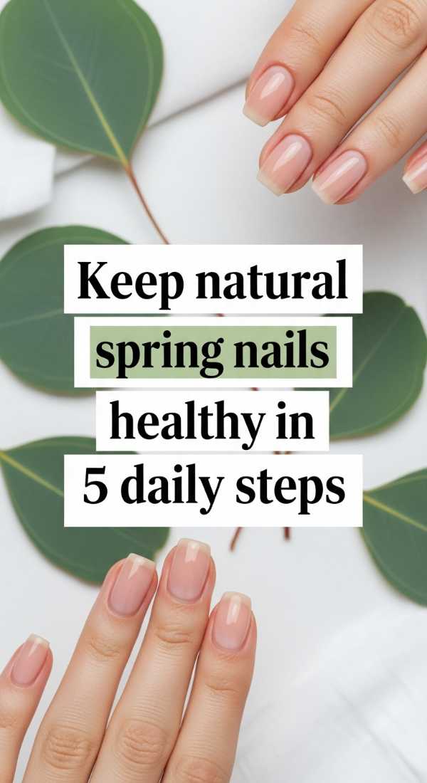 Keep Natural Spring Nails Healthy In 5 Daily Steps 69ea699ed824b