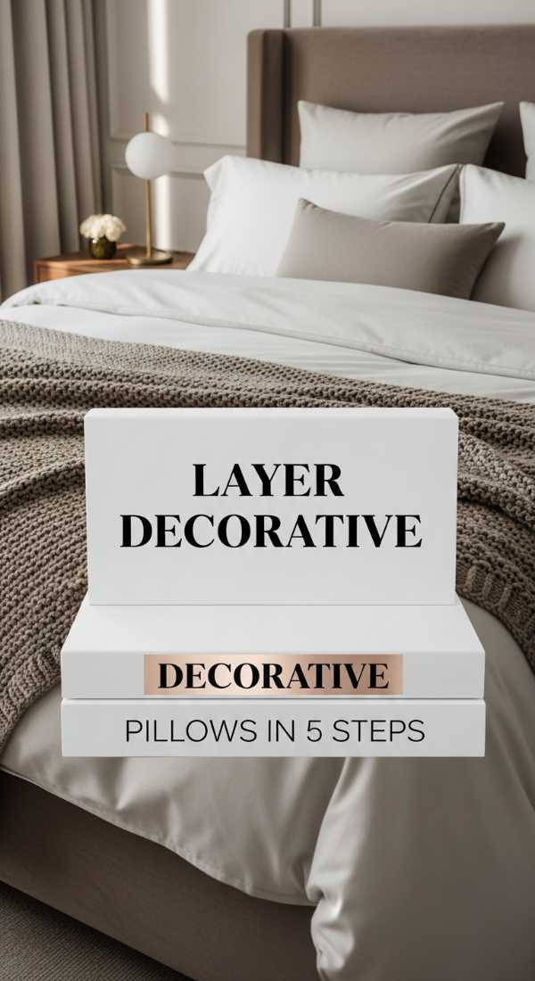 Layer decorative pillows in 5 professional steps