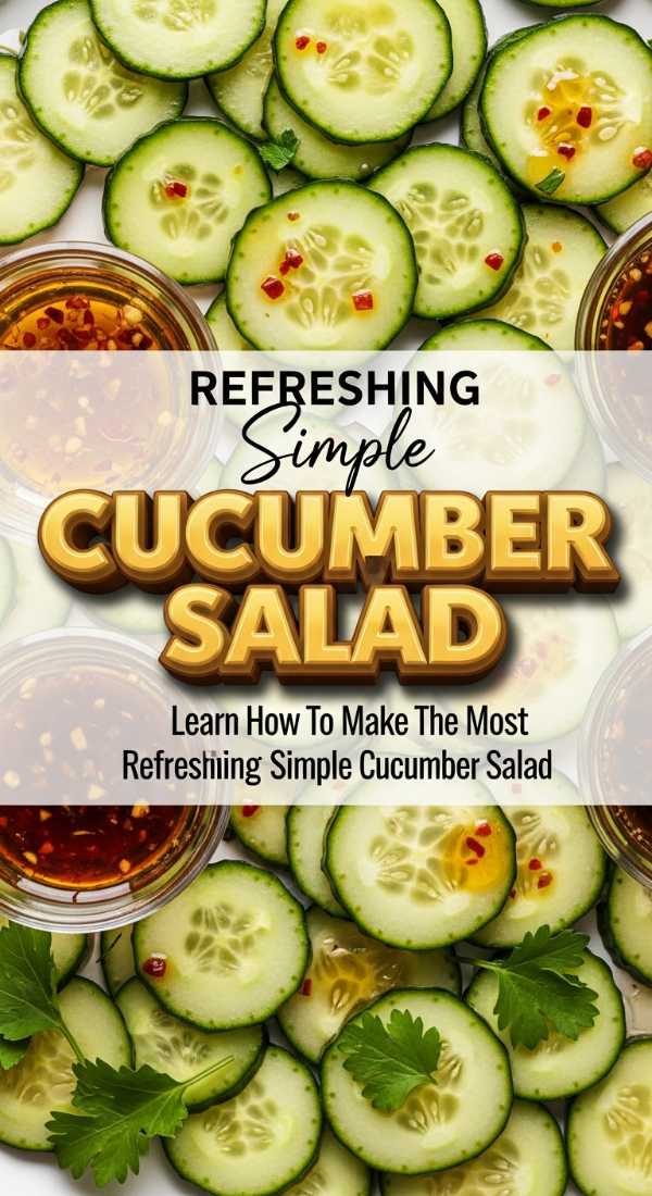 Learn How To Make The Most Refreshing Simple Cucumber Salad 69e4a932418f0