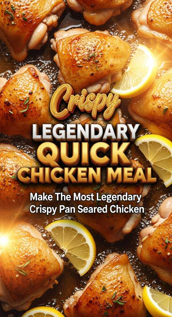 Legendary Crispy Pan Seared Chicken Thighs 69eb90f764358