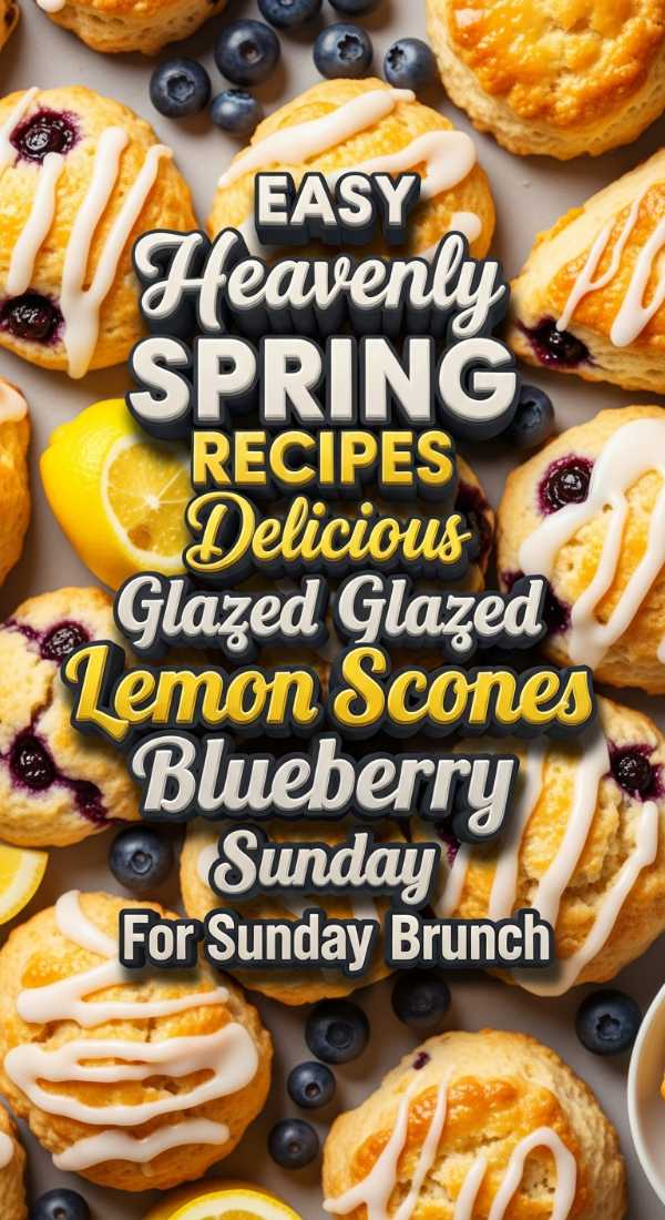 Everything You Need to Know About This Season's Viral Baking Trends Lemon Blueberry Scone Brunch 69de7d66c29a9