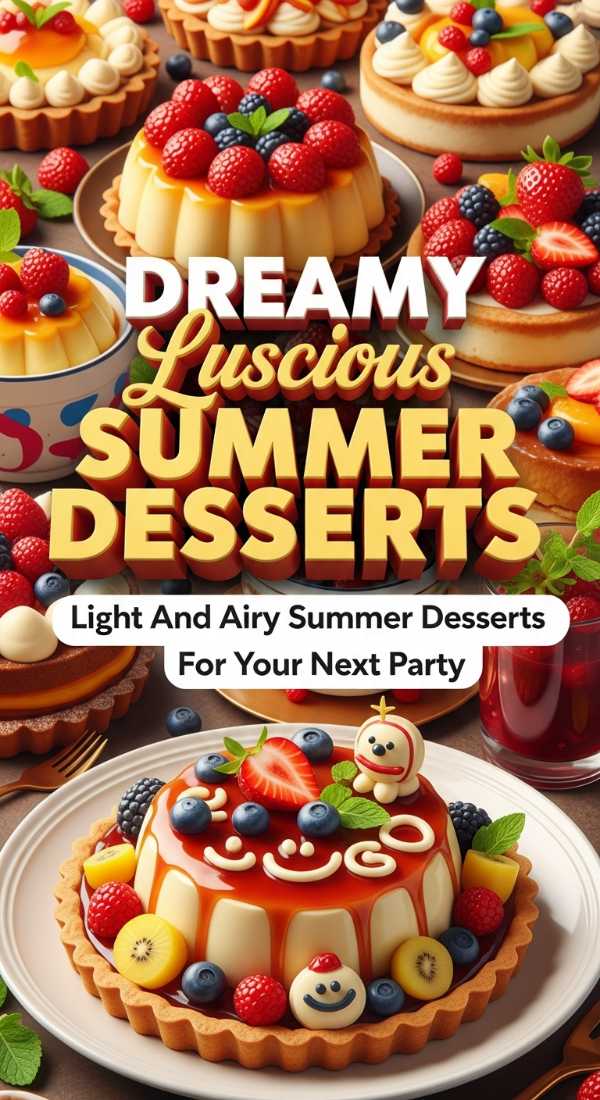 Light And Airy Summer Desserts For Your Next Party 69f1de86704ea