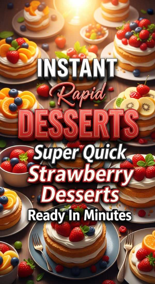 Lightning Fast Quick Strawberry Desserts 69ec8d5486b9e